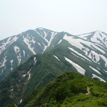 本当に優美な山並みです