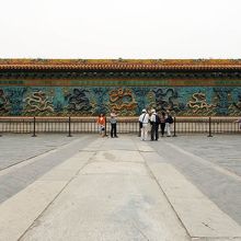 故宮珍宝館の九龍壁