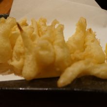 島らっきょうの天ぷら