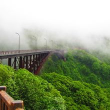 霧をまたぐ大橋