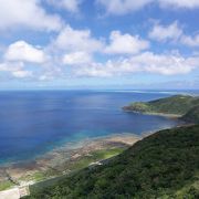 久米島の海を一望できます