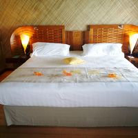 ホライゾン水上バンガローのベッド