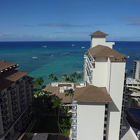 ワイキキビーチを臨む