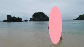 曇りでもキレイなビーチ