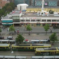 お部屋からの眺め。広場側をリクエストしました。