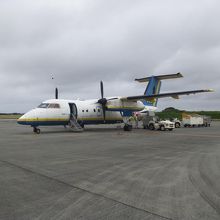 こういう小さな機体に乗れるのも、離島ならでは