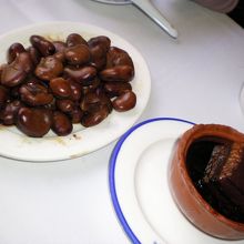 料理は全体的に茶色いものが多い・・・