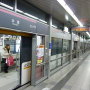 本通駅 --- 広島市内を走る「アストラムライン」の駅です。