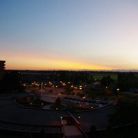 サマータイムの夕焼けは夜の9時頃でした