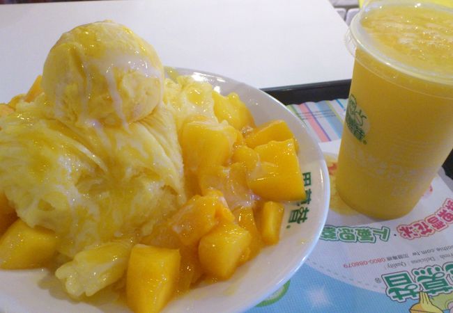 マンゴージュースはちょっと薄いかな