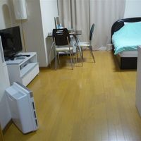 ワンルームタイプのお部屋です。長期滞在にも向いています。