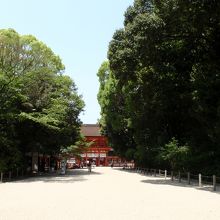 参道からみた楼門