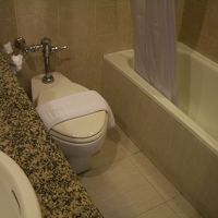 バスタブが良かった。お湯もたっぷり出た。