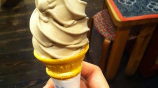 ほうじ茶ソフトが美味