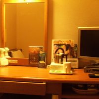 机の正面には大きな鏡が