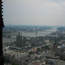 展望からの眺めです。聖マルティン教会が見えます。