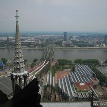 こちらはホ-エンツェレルン橋方面です。