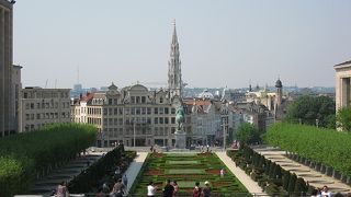 階段からの美しい風景。