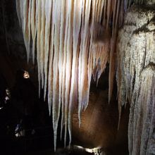 鍾乳洞の中