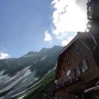 最高の景色　山小屋前