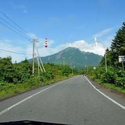 車で急坂を上り，その後山道が100段あるが海抜450ｍ，利尻山五合目からの景色は素晴らしい