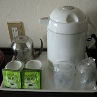 お湯を沸かして飲めます