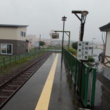 ホームからの眺めです。