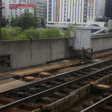 電車内から札幌駅前