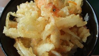 白海老天丼と白海老バーガー！