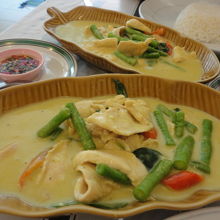 グリーンカレー。チキンにしました。