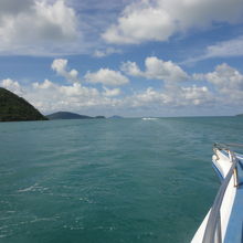 コーラル島に行く途中