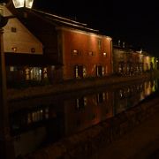 夜の小樽運河