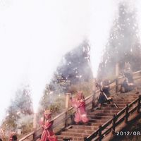 地獄谷にもあるいて行けました