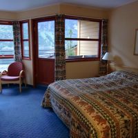 客室内部　フィヨルドが見えます。