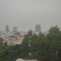 ミーナクシ寺院が見える