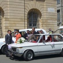 結婚式の車