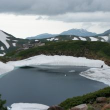 残雪がありました