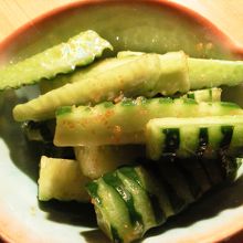 きゅうり　ドレッシングがおいしい