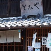 うだつの上がる町並みにあるお店