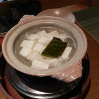 家で食べるとの何ら変わらない湯豆腐