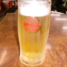 まずはオリオンで乾杯