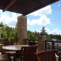 外のラウンジからの眺望