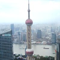 『グランドハイアット上海』部屋からの眺望です。