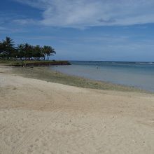 きれいなビーチ。