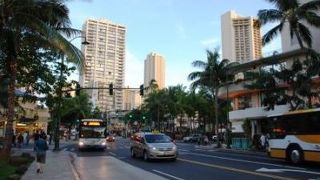 ザ・バスはこの通りを走っています！