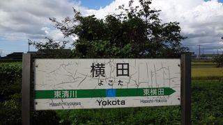 国道４０９号沿いの駅