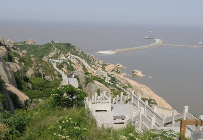 海上大橋の終点