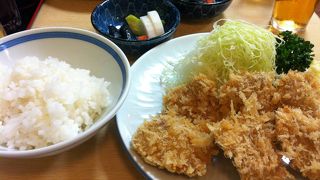 とんかつが美味しいです