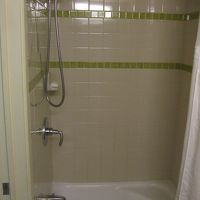 バスタブは半分