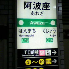 中央線阿波座駅
